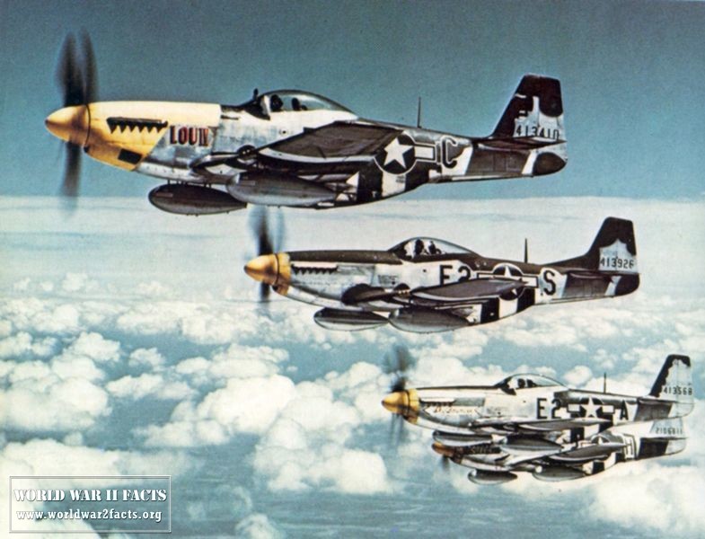 51 Mustangs of the 375th Fighter Squadron, 361st Fighter Group